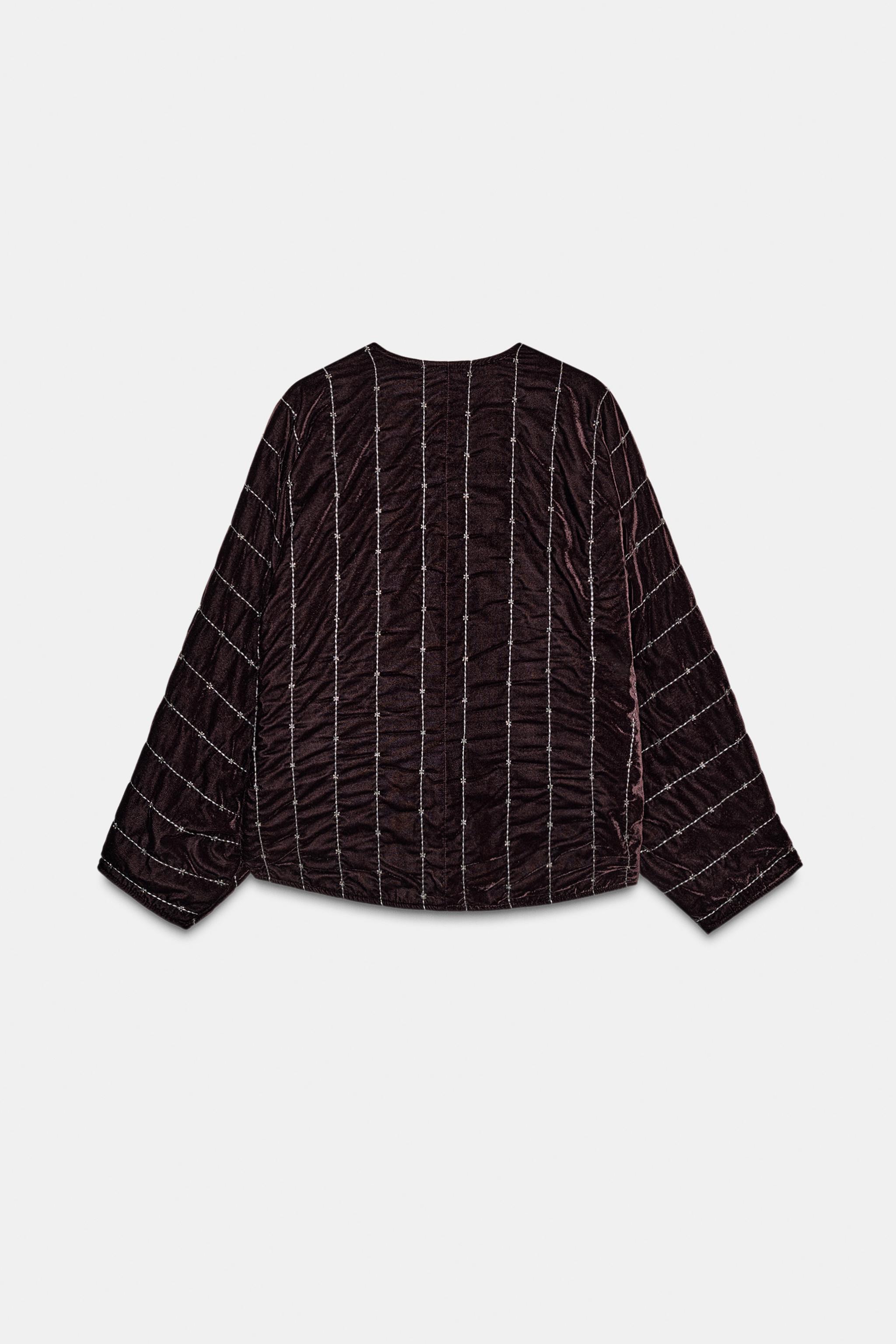 BEADED QUILTED VELVET KIMONO